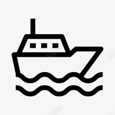游艇船帆船图标图标