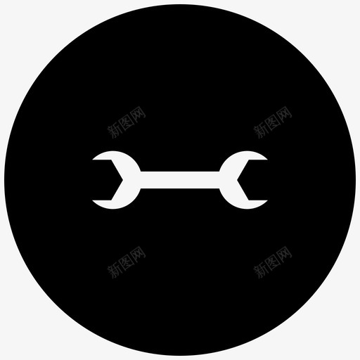 扳手机械设置图标svg_新图网 https://ixintu.com 工具 扳手 机械 设置 集合1