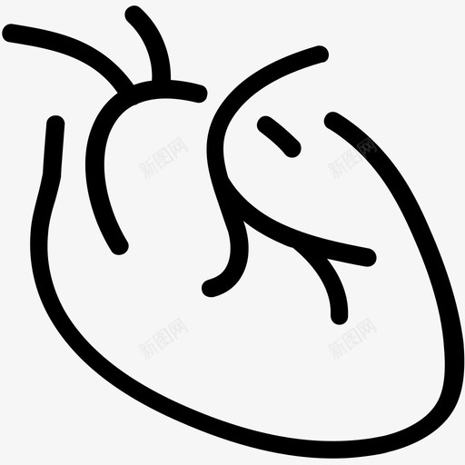 心脏病学呼吸心血管图标svg_新图网 https://ixintu.com 人类 医疗保健1号线 呼吸 心脏 心脏病学 心血管