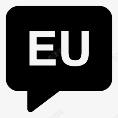 巴斯克语泡泡欧盟图标图标