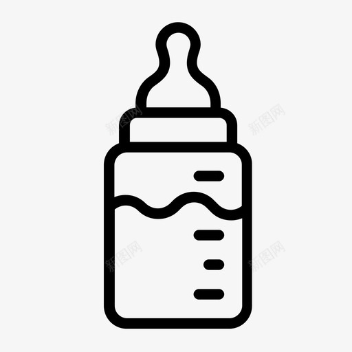 奶瓶宝宝奶水图标svg_新图网 https://ixintu.com 奶水 奶瓶 宝宝 育儿