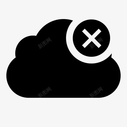 云存储错误云存储存储错误图标svg_新图网 https://ixintu.com 云存储 云存储错误 存储错误