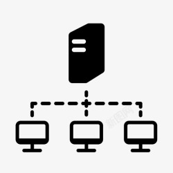 服务器网络服务器网络数据数据服务器图标高清图片