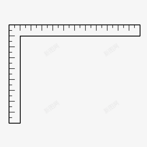 方尺尺寸测量图标svg_新图网 https://ixintu.com 尺寸 工具 方尺 测量 测量元件