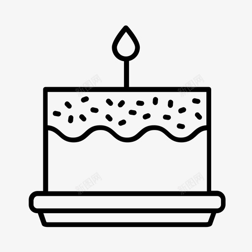 蛋糕生日庆祝图标svg_新图网 https://ixintu.com 一岁生日 宝贝 庆祝 生日 蛋糕