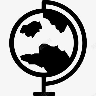 旅游地理地球仪图标图标