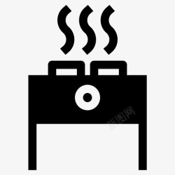 肉仔鸡烧烤肉仔鸡汉堡图标高清图片
