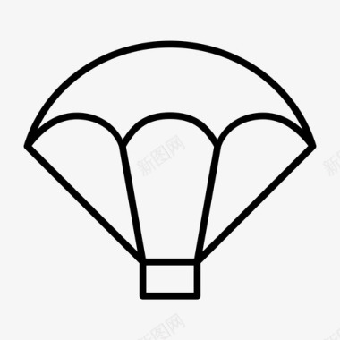 降落伞气垫跳跃图标图标
