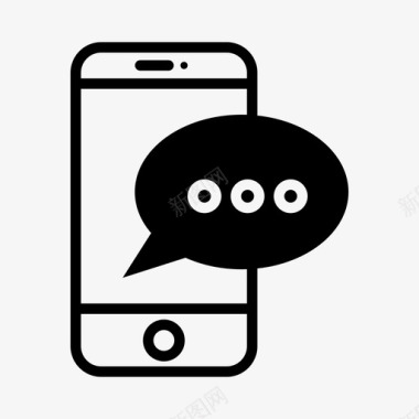 手机聊天手机电子邮件手机短信图标图标