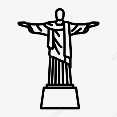 救世主基督巴西基督雷登托图标图标