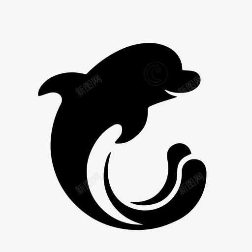 海豚svg_新图网 https://ixintu.com 海豚