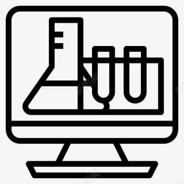 虚拟实验室教育实验室图标图标