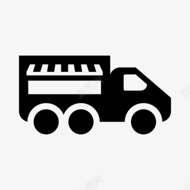 食品车运输车辆图标图标