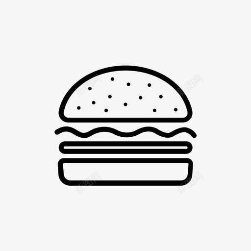 汉堡奶酪汉堡快餐图标svg_新图网 https://ixintu.com 三明治 奶酪汉堡 快餐 汉堡