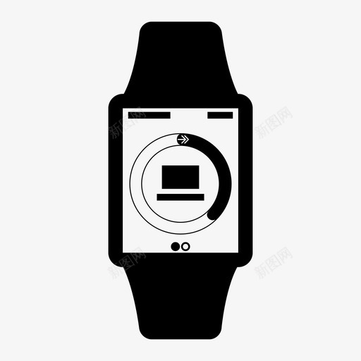 苹果手表练习健康跟踪器图标svg_新图网 https://ixintu.com 健康 智能手表线框 苹果手表练习 跟踪器