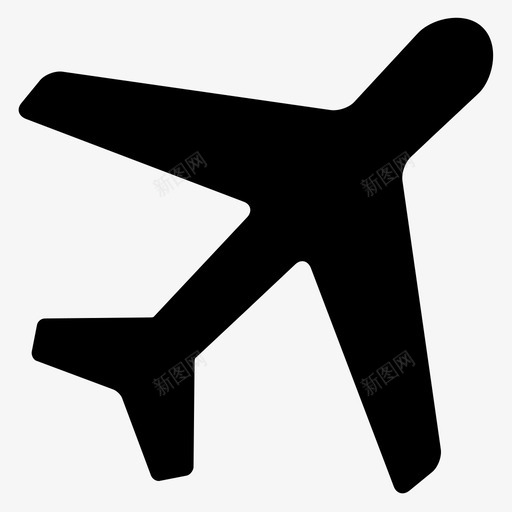 飞机航空度假图标svg_新图网 https://ixintu.com 度假 旅行 航空 飞机