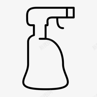 清洁喷雾瓶喷雾水图标图标