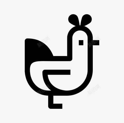 鸡蛋农场图标svg_新图网 https://ixintu.com 农场 农场填充图标集 蛋 食物 鸡