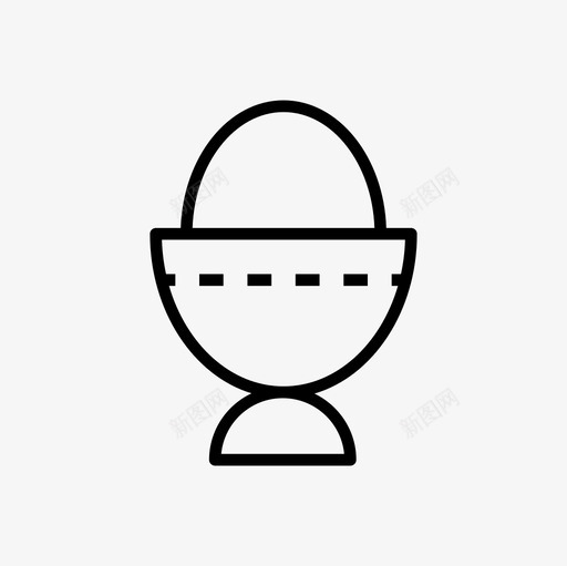 鸡蛋煮蛋早餐图标svg_新图网 https://ixintu.com 农场瘦肉图标集 早餐 煮蛋 食物 鸡肉 鸡蛋