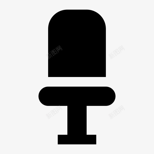 椅子舒适家具图标svg_新图网 https://ixintu.com 商务和金融实体图标 坐下 家具 旋转 椅子 舒适