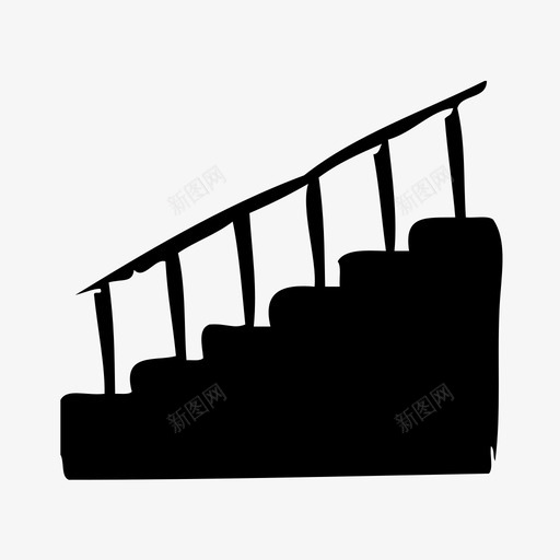 楼梯建筑师建筑图标svg_新图网 https://ixintu.com 建筑 建筑师 楼梯 绘图 草图 规划