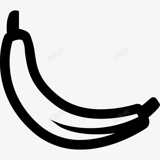 香蕉水果糖图标svg_新图网 https://ixintu.com 天然水果 水果 糖 香蕉 黄色