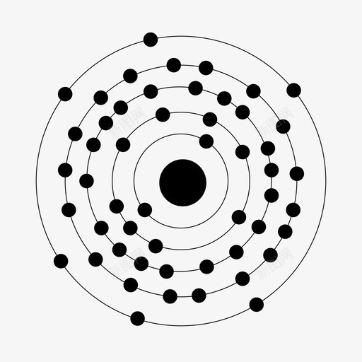 碲碲原子化学图标svg_新图网 https://ixintu.com 元素 化学 原子 周期表 晶体 碲碲