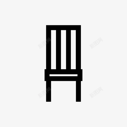 厨房椅家具座椅图标svg_新图网 https://ixintu.com 厨房椅 家具 家具和家居装饰 座椅