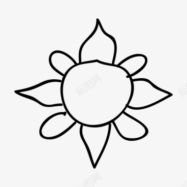 花太阳图标图标