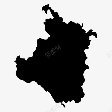 克罗地亚卡洛瓦克县卡洛瓦克县地图图标图标