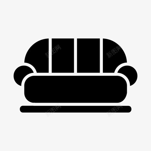 沙发家具座椅沙发图标svg_新图网 https://ixintu.com 家具 座椅沙发 沙发 长椅