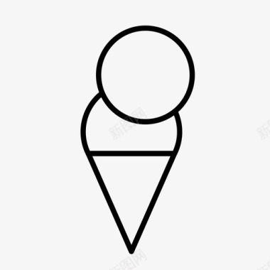 冰淇淋筒食品05图标图标