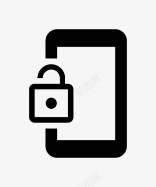 智能手机解锁身份验证硬件图标图标