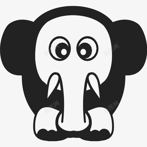 大象动物宠物图标svg_新图网 https://ixintu.com 动物 大象 宠物