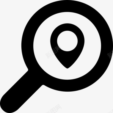 搜索位置界面搜索放大镜图标图标
