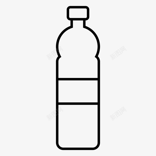 瓶子可乐饮料图标svg_新图网 https://ixintu.com 可乐 塑料 水 瓶子 饮料