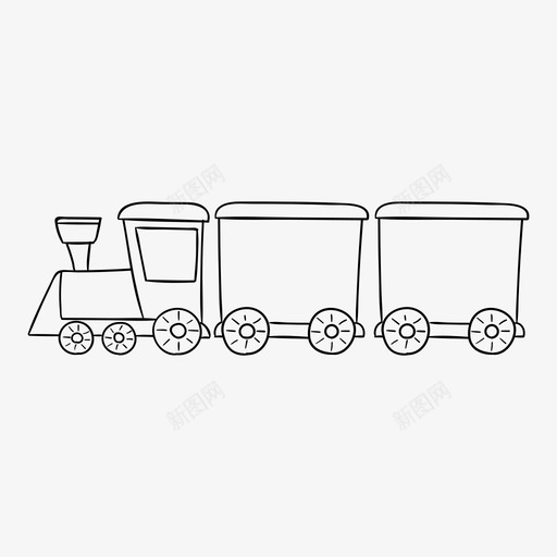 火车玩具图标svg_新图网 https://ixintu.com 火车 玩具