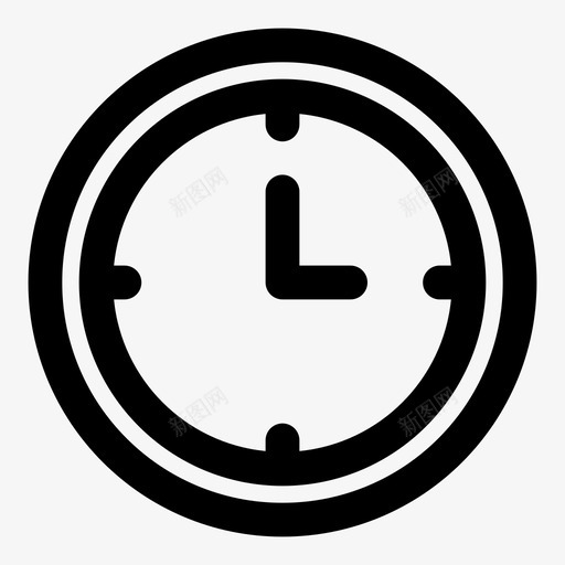 时钟闹钟模拟图标svg_新图网 https://ixintu.com 墙壁 时钟 时间 模拟 闹钟