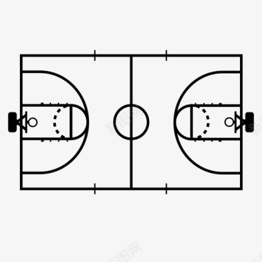 篮球场网图标图标