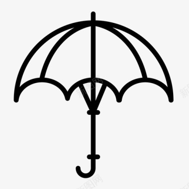 伞保护安全图标图标