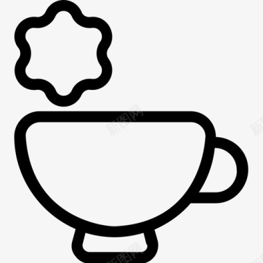 茶点时间烹饪杯子图标图标