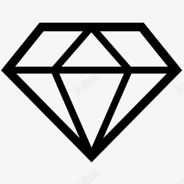 钻石昂贵宝石图标图标