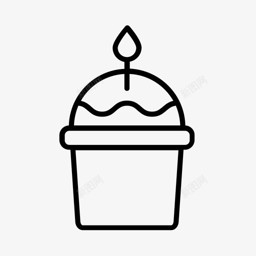 纸杯蛋糕宝宝孩子图标svg_新图网 https://ixintu.com 一岁生日 孩子 宝宝 纸杯蛋糕 食物
