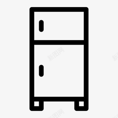 冰箱冷冻柜厨房图标图标