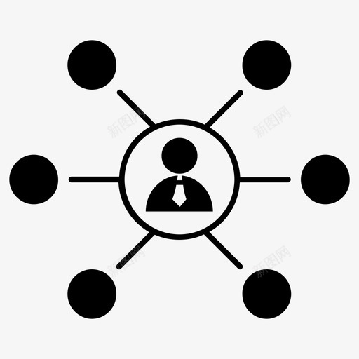 业务组连接组团队图标svg_新图网 https://ixintu.com 业务组 团队 工作流 连接组