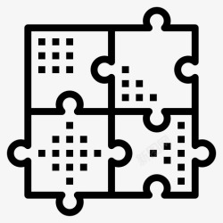 问题解决图标问题解决整合小组知识图标高清图片