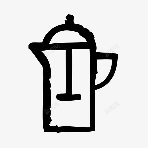 法式咖啡机酒吧自助餐厅图标svg_新图网 https://ixintu.com 法式咖啡机 素描 自助餐厅 酒吧 餐厅