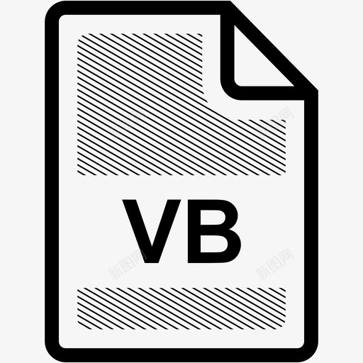 vb文件扩展名格式图标svg_新图网 https://ixintu.com vb文件 扩展名 文件格式 格式 类型