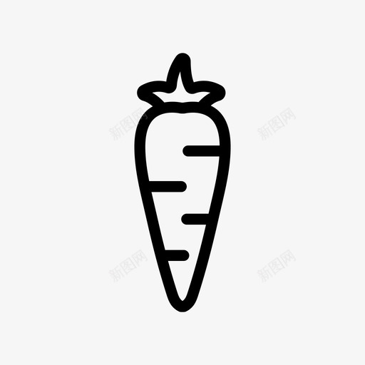 胡萝卜收获健康食品图标svg_新图网 https://ixintu.com 健康食品 收获 胡萝卜 蔬菜
