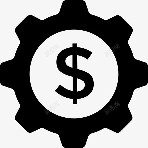 金融cog美元图标svg_新图网 https://ixintu.com cog 外汇 投资 美元 金融 银行和金融的坚实图标